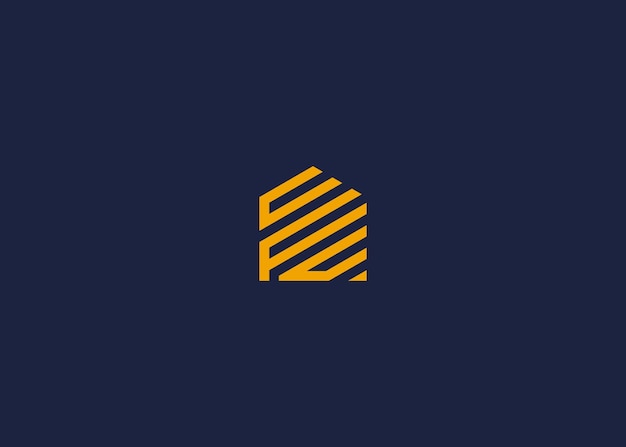 letras cfc con el logotipo de la casa diseño de icono modelo de diseño vectorial inspiración
