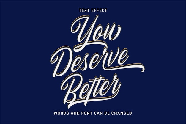 Vector letras citas efecto de texto editable eps cc