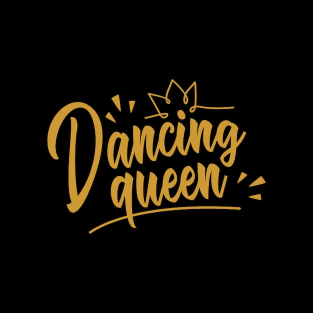 Vector letras de citas de la reina del baile