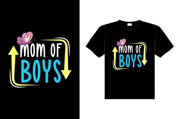 Letras coloridas cita del día de las madres Feliz mamá camisa vector tipografía mamá ama el diseño de la camiseta