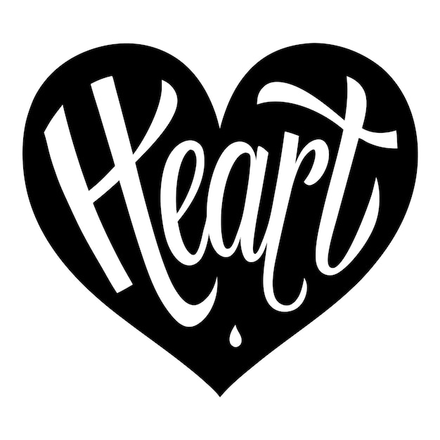 Letras de corazón elegantes con gradientes suaves
