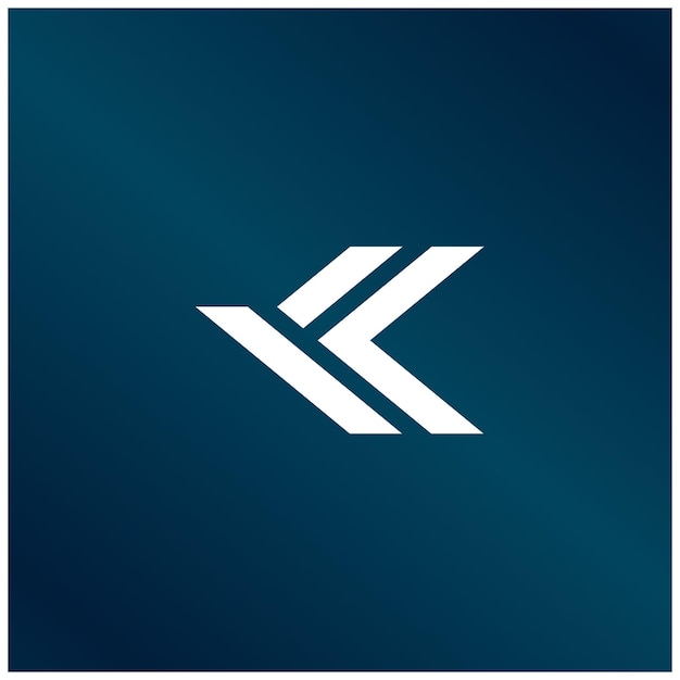 Letras creativas KKK KKK Monograma Diseño de logotipo plantilla de icono Fondo negro