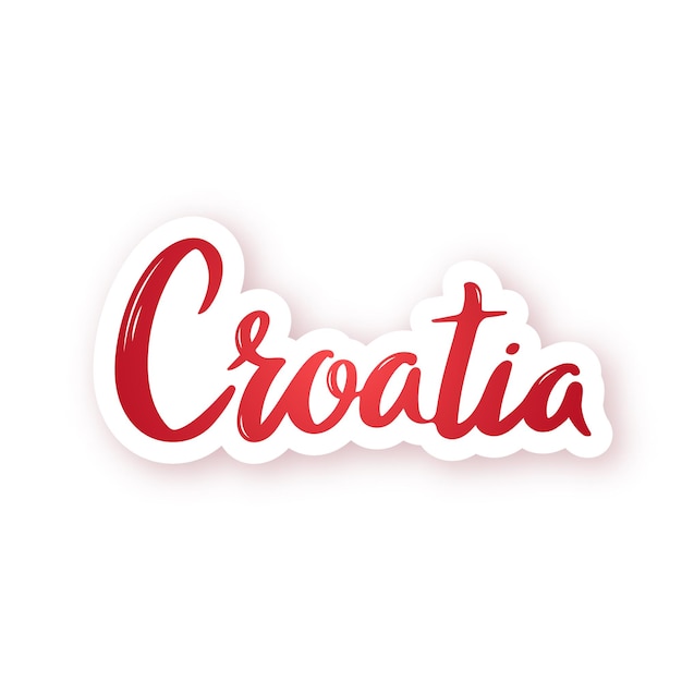 Vector letras de croacia