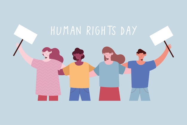 Letras del día de los derechos humanos