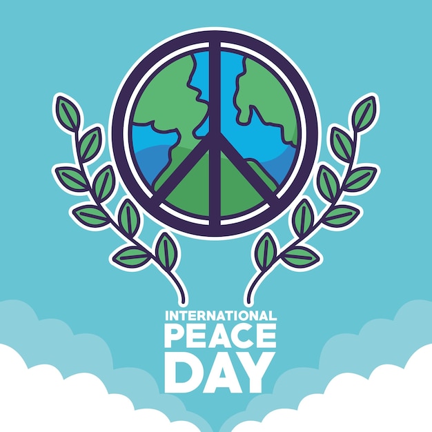 Letras del día de la paz con la tierra