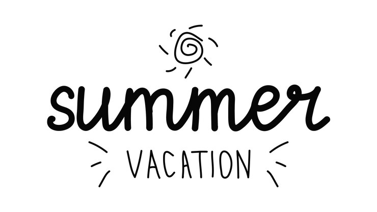 Letras dibujadas a mano Vacaciones de verano