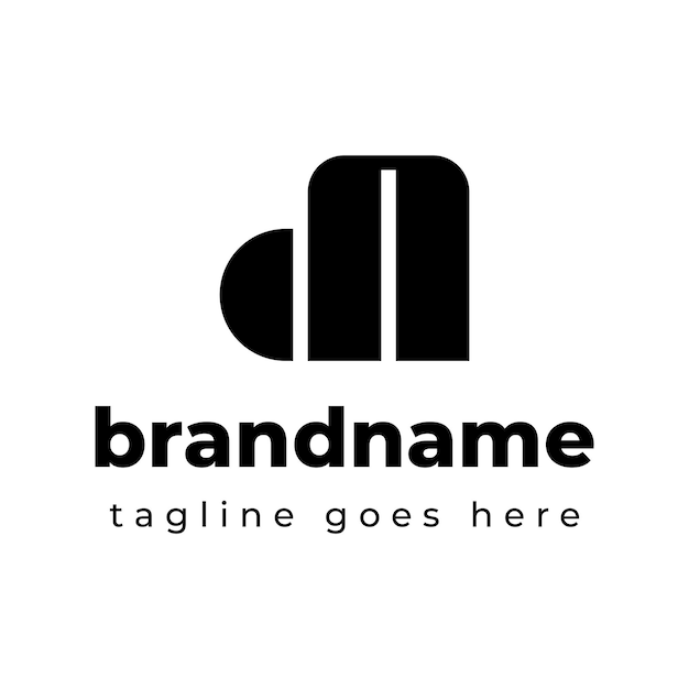 Las letras DN Monograma Logotipo adecuado para cualquier negocio con las iniciales DN o ND