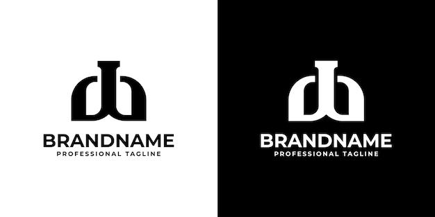 Las letras DP Monogram Logotipo adecuado para cualquier negocio con las iniciales DP o PD