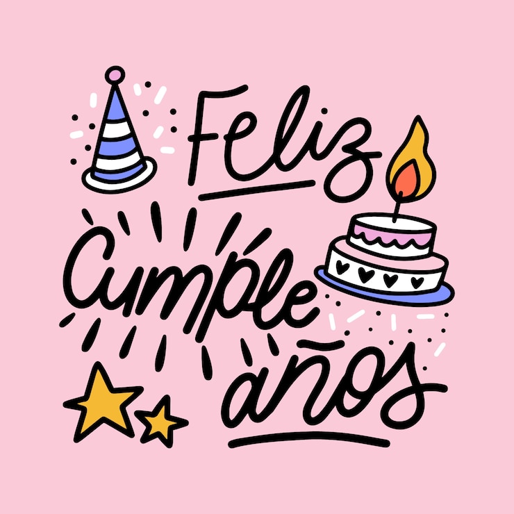 Vector letras de feliz cumpleaños de colores