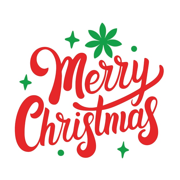Letras de Feliz Navidad en estilo sencillo