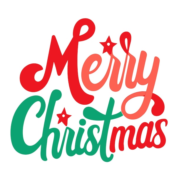 Letras de Feliz Navidad en estilo sencillo