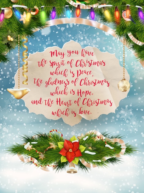 Letras de feliz Navidad.