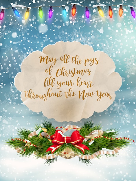 Letras de feliz Navidad.