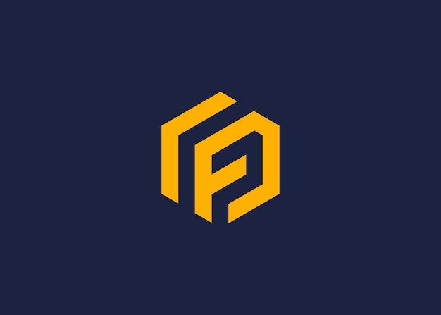las letras fg o gf con el logotipo del hexágono diseño de icono inspiración de plantilla de diseño vectorial
