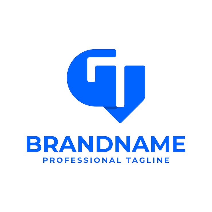 Vector las letras gv monogram logotipo adecuado para cualquier marca con las iniciales vg o gv