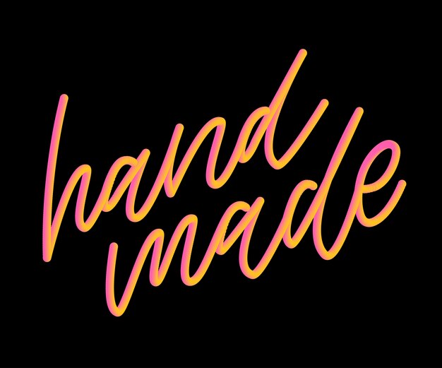 Letras hechas a mano. Fuente vintage desig.