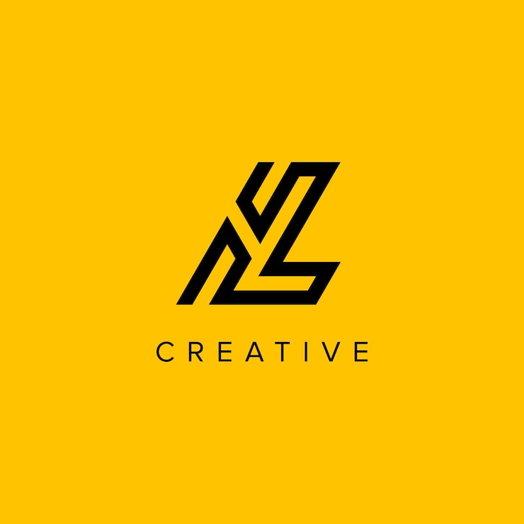 Vector letras hl lh logotipo de lujo creativo inicial basado en monograma icono elementos vectoriales