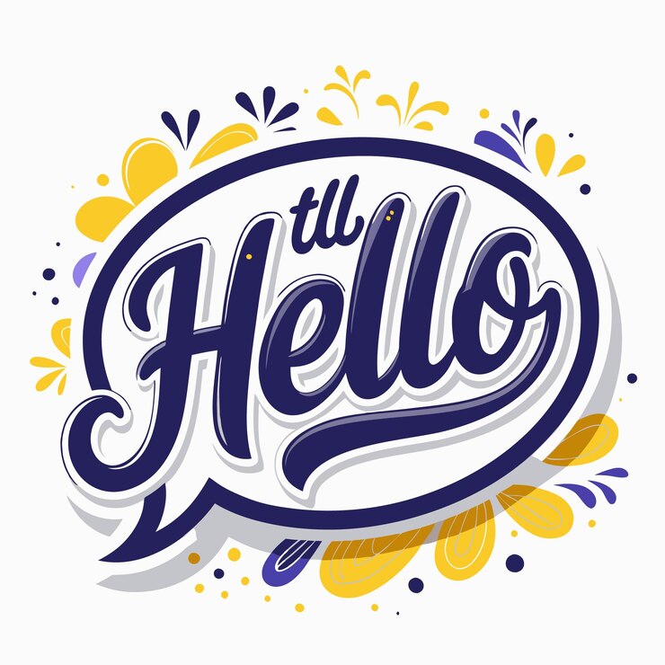 Vector las letras " hola "