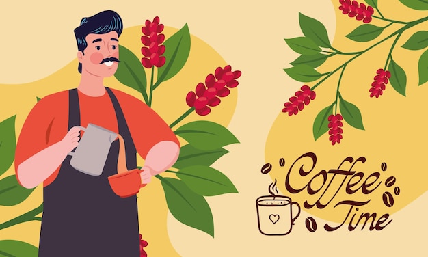 Letras de la hora del café con barista