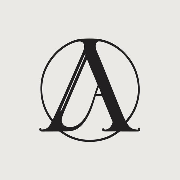 letras a y y ilustración vectorial del logotipo
