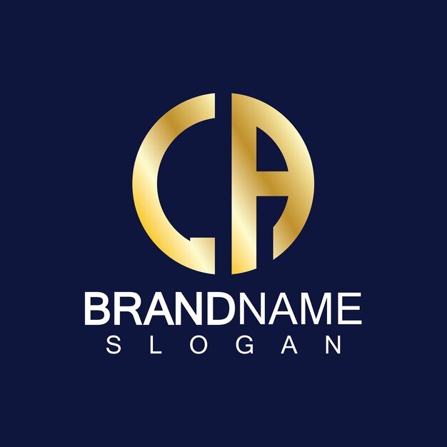 Las letras iniciales de LA Diseño de logotipo plantilla vectorial