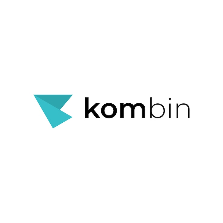 Letras KB y diseño de logotipo de avión de papel.