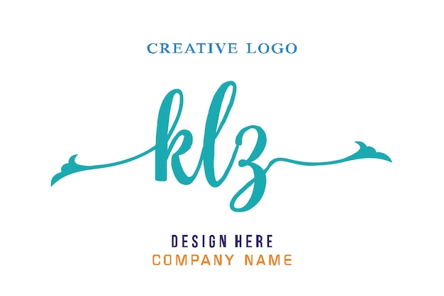 Vector letras klz, perfectas para logotipos de empresas, oficinas, campus, escuelas, educación religiosa