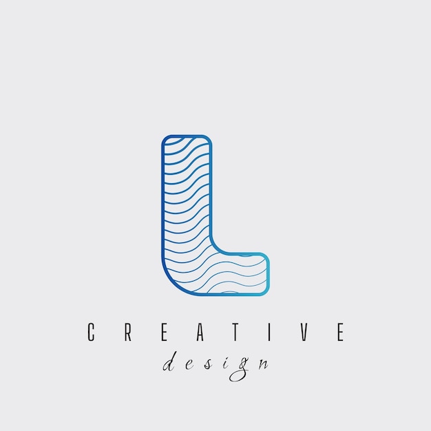 Las letras L, el icono del logotipo, los elementos de la plantilla de diseño, el octógono.