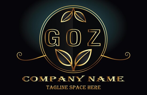 Vector las letras del logotipo de goz