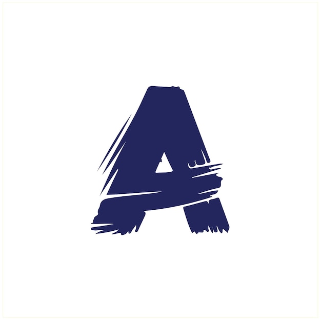Las letras del logotipo del pincel