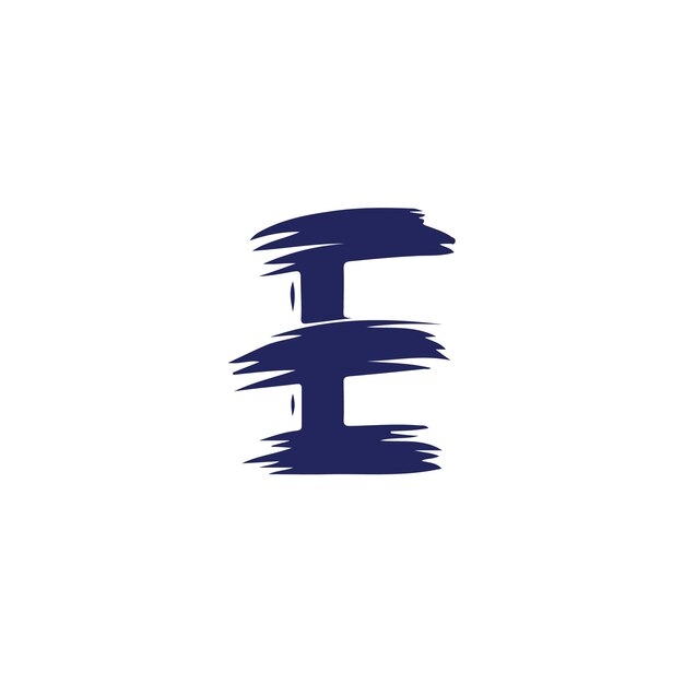 Las letras del logotipo del pincel