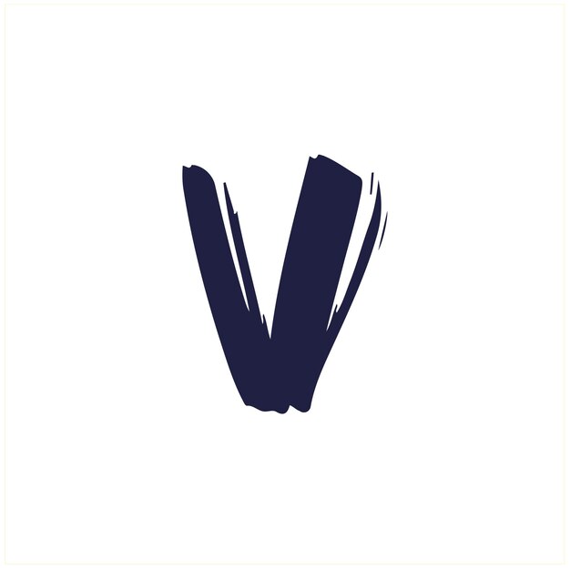 Las letras del logotipo del pincel