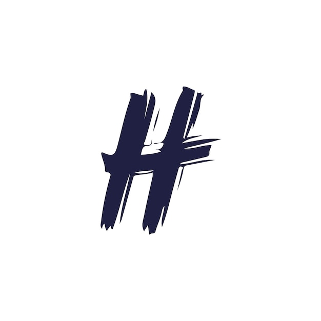 Las letras del logotipo del pincel