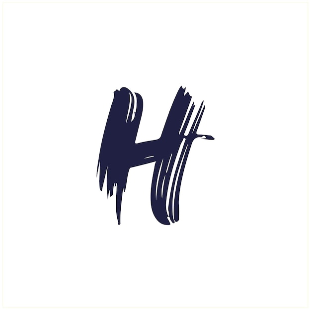 Las letras del logotipo del pincel