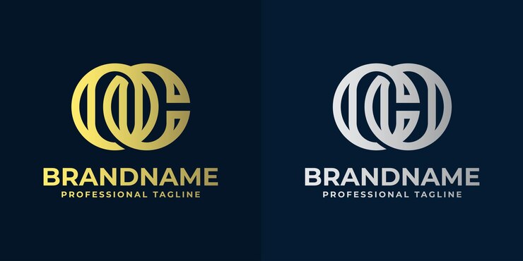 Vector letras de lujo co monograma logotipo adecuado para cualquier negocio con las iniciales co o oc