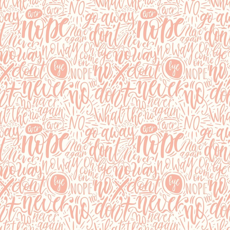 Vector letras de mano doodle de patrones sin fisuras con palabras de protesta