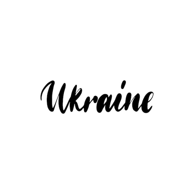 Letras manuscritas de Ucrania