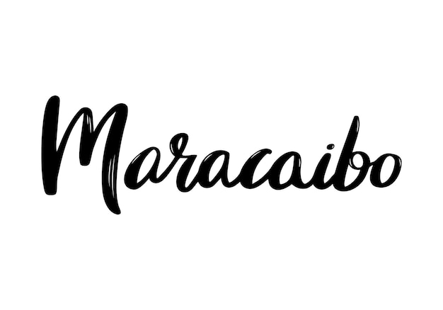 Vector letras de maracaibo