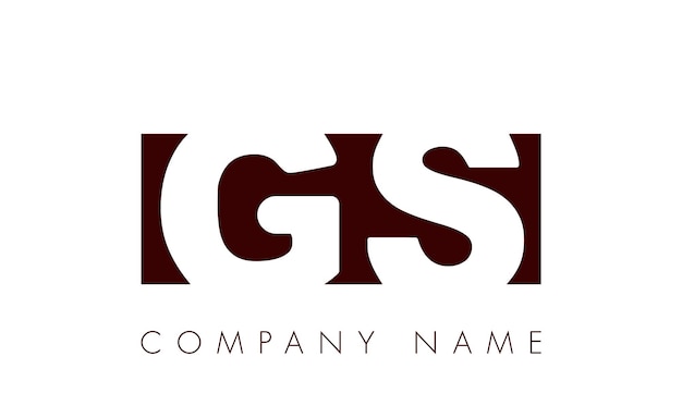 Letras modernas creativas GS Diseños de logotipos abstractos