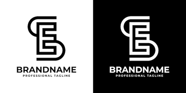 Las letras SE Monograma Logotipo adecuado para cualquier empresa con las iniciales SE o ES