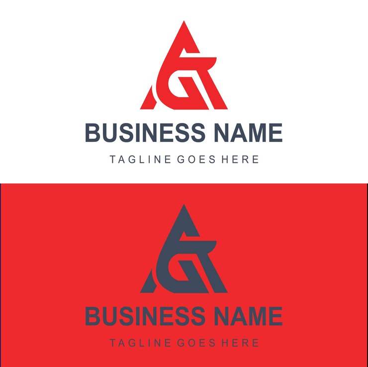 Vector letras de monograma vectorial diseño de logotipo vectorial ag