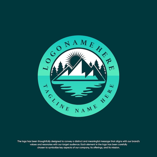 Letras de montaña vintage vector libre