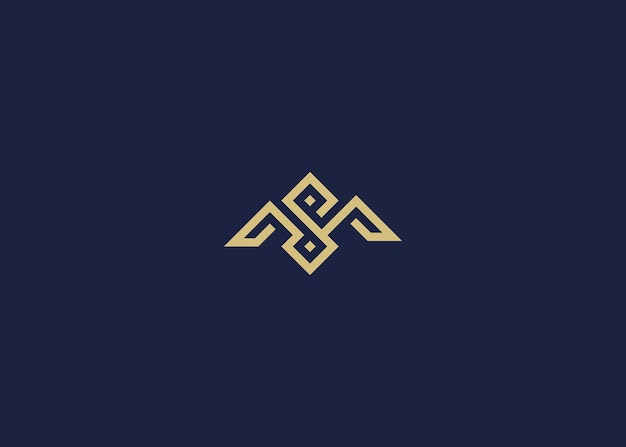 letras ms o sm diseño de icono de logotipo inspiración de plantilla de diseño vectorial