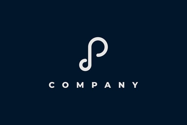 Letras p y d con el logotipo de la trompa de elefante