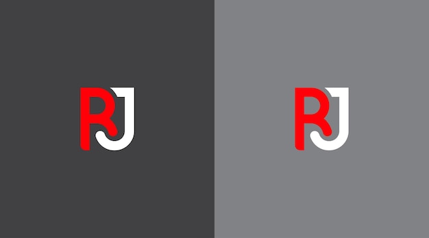 Vector las letras r y r están en un fondo gris