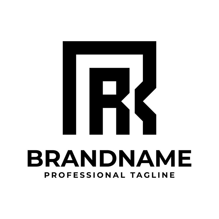 Vector las letras rr monograma logotipo adecuado para cualquier negocio con las iniciales rr