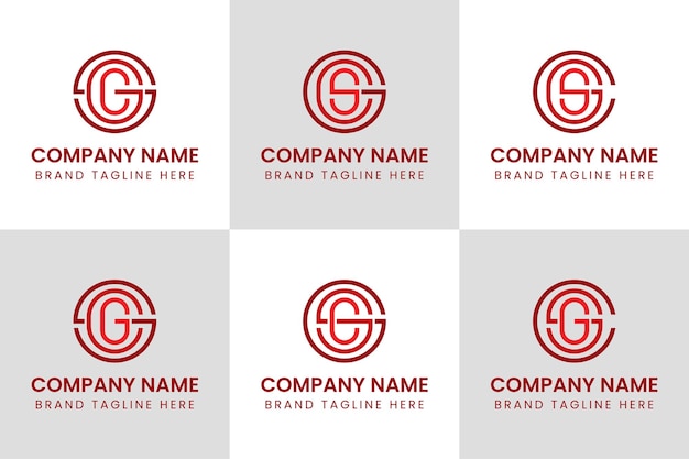 Las letras SGC SCG GCS GSC CGS CSG Monograma Logotipo adecuado para cualquier negocio