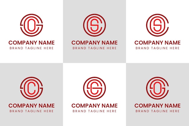 Las letras SOC SCO OCS OSC COS CSO Monograma Logotipo adecuado para cualquier negocio
