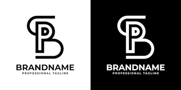 Las letras SP Monograma Logotipo adecuado para cualquier negocio con las iniciales SP o PS