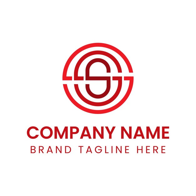 Letras SSS Monograma Logotipo adecuado para cualquier negocio